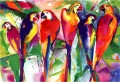 Papageienfamilie Vögelen